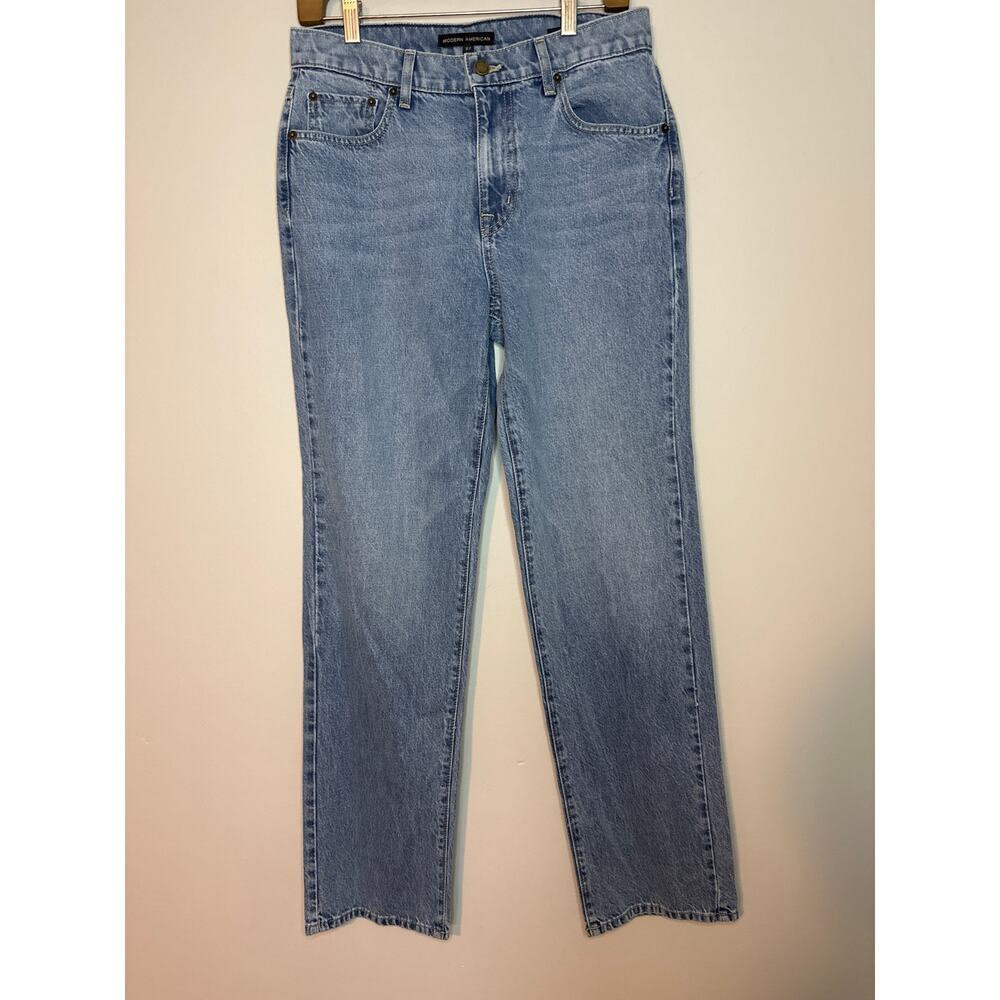 Modern American NEW Willow Full Straight Jeans Size 27‎ Denim Smokey Blue